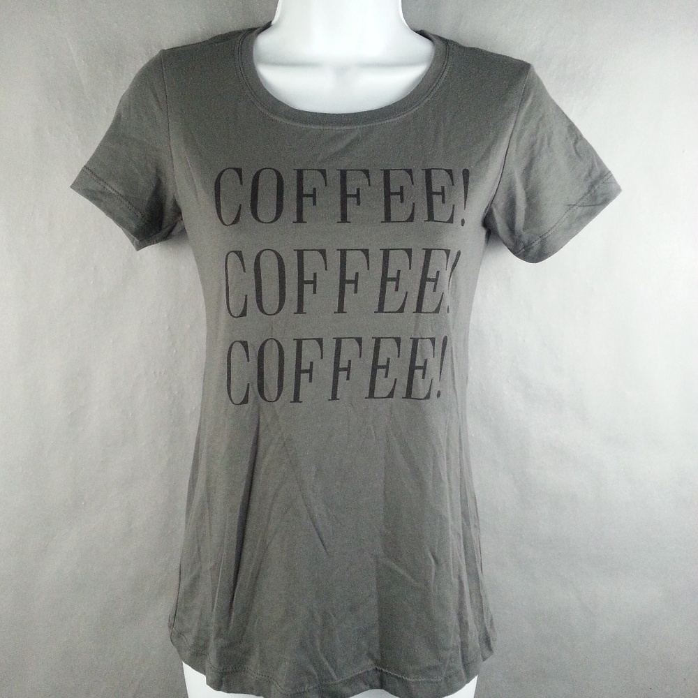 NWT Coffee Coffee Coffee T-Shirt Size Small
